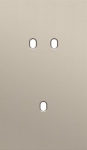 Plaque de recouvrement double, verticale 60mm d'entraxe, pour une fonction de commutation double et