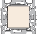 Blind plate, base and finishing set Cream