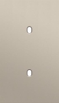 Double cover plate, vertical 60mm centre distance, for two single switching functions, Niko Toggle