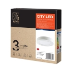 Surface mounted Led downlight City, 12W, 3000K. power supply: 230V ~ / 50Hz, light source: 60 x Led