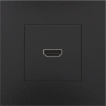 Set de finition avec prise HDMI / HDMI Bakelite Black