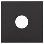 Afwerkingsset voor enkelvoudige coaxaansluiting voor TV, piano Black coated