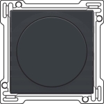 Afwerkingsset voor draaiknopdimmer of snelheidsregelaar Anthracite