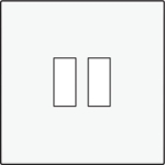Afwerkingsset voor USB - lader White Steel