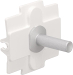 Niko toggle pour des fonctions d'interrupteur simple, Aluminium Gris