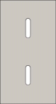 Double cover plate, vertical 71mm centre distance, for two single switching functions, Niko Rocker