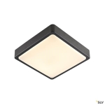 Ainos square avec détecteur , applique ou plafonnier apparent Led outdoor, Anthracite, commutateur C