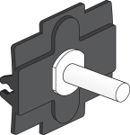 Niko toggle for single switch functions, White steel