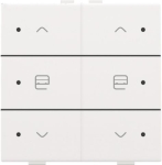 Single push button with Led for Niko Home Control, White coated