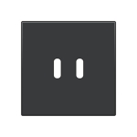 Afwerkingsset voor dubbele smart USB-C-lader Anthracite coated
