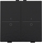 Touche double avec marquage I et 0 pour interrupteur sans fil ou bouton - poussoir 4 boutons de cde