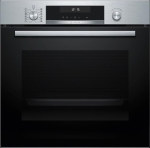 Oven serie 6 multifunctie 60cm, Label A+, 9 verwarmingswijzen, pyrolyse, Home connect, Wit display,