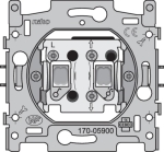 Socle pour interrupteur pour volets, verrouillage électrique, 10AX / 250Vac
