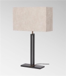 Lampe de table Bronze griffé + bronze léger