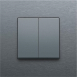 Set de finition pour interrupteur double allumage, interrupteur va & vient + bouton - poussoir