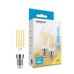 Lamp Smart lightting Led filament candle C35 4W E14 360° 2700K (430 lumen) (2 pieces)
