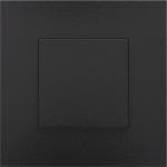 Bouton - poussoir simple pour Niko Home control Bakelite Black