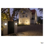 Ainos square avec détecteur , applique ou plafonnier apparent Led outdoor, Anthracite, commutateur C