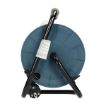 Kabelhaspel, Grijs, Schuko voeding: 4 x 250Vac; maximale belasting: 2500W; 15m kabel, Grijs