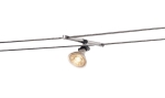 Cosmic - lamphouder voor Tenseo - laagspanningskabelsysteem, QR - C51, Chroom, kantelbaar, 2 stuks