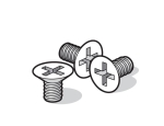 Powder - coated spare screw for splashproof garden posts, White