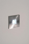 Quadris - 1,2W - 350mA - Daylight - brushed stainless Steel