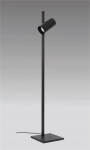 Floor lamp with spot in brushed Bronze