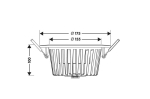 Downlight met vervangbare CREE module - driver incl.