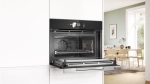 Oven serie 8 combi-microgolf 45cm, 22 verwarmingswijzen, 900W (grill 2,80kW), pyrolyse, Home connect