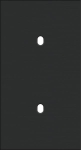 Double cover plate, vertical 71mm center distance, for two single switching functions, Niko Toggle