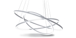 Saturne slim triples ø 450 + ø 600 + ø 800mm 92W – CCT changing – Blanc