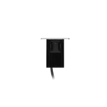 Boîtier d'alimentation encastré pour meuble avec bord fraisé plat, chargeur USB de type Schuko, un c