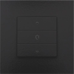 Commande de variateur simple pour Niko Home control avec Led 3 x Bakelite Black