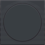 Afwerkingsset voor universele draaiknopdimmer of extentie Anthracite