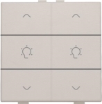 Double dimming control for Niko Home Control, light Grey
