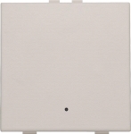 Enkelvoudige drukknop met Led en comfortsensoren voor Niko Home control, Light Grey