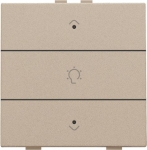 Commande de variateur simple pour Niko Home control avec Led 3 x Champagne