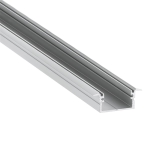 Led profile Berlin XL Silver anodised Aluminium (length 2m) IP65 23x14.5x2000mm