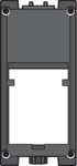 Adaptateur 9.1 exécution plate simple pour connecteurs RJ 650-450xx