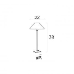 Lampe de table en Bronze griffé