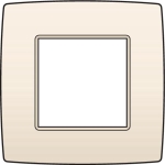 Plaque simple Creme