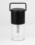 Jam Black Iron & clear ABS Led 5W 10lm 3000K IP20 D: 11 H: 24cm