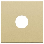 Afwerkingsset voor enkelvoudige coaxaansluiting voor TV, Gold coated