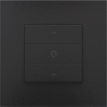 Commande de variateur simple pour Niko Home control x 3 Bakelite Black