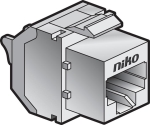 Afgeschermde RJ45 - connector STP cat6A, klaar voor PoE, voor bandbreedtes tot 500MHz