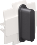 Niko rocker pour des fonctions d'interrupteur simple, Pure Alu Black brushed