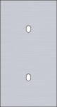 Plaque de recouvrement double, verticale 71mm d'entraxe, pour deux fonctions de commutation simple,