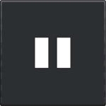 Afwerkingsset voor USB - lader Bakelite Black
