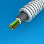 Voorgekabelde buis xvb 3G1.5 diameter 16mm op rol van 100m CPR klasse: CCA s3d2a3