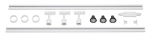 1 - phase rail set, Blanc, 2 x 1m, inclus 3 x Puri Spot et lampes Led
